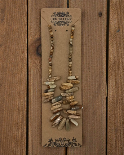 Longstone Precious-stone Necklace - Map Stone