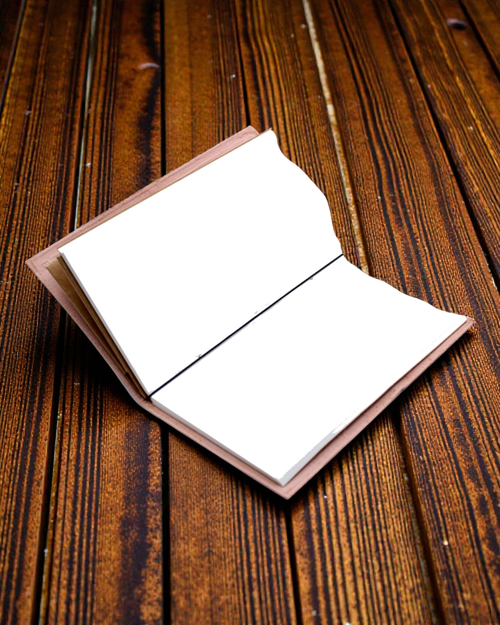 Important Things to Do – grey leather handmade notebook 22 × 12 × 1,5 cm, 80 pages