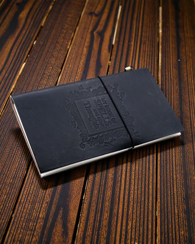 Handmade Leather Notebook Arcane Pages – My Book of Spells and Other Thoughts (80 pages)