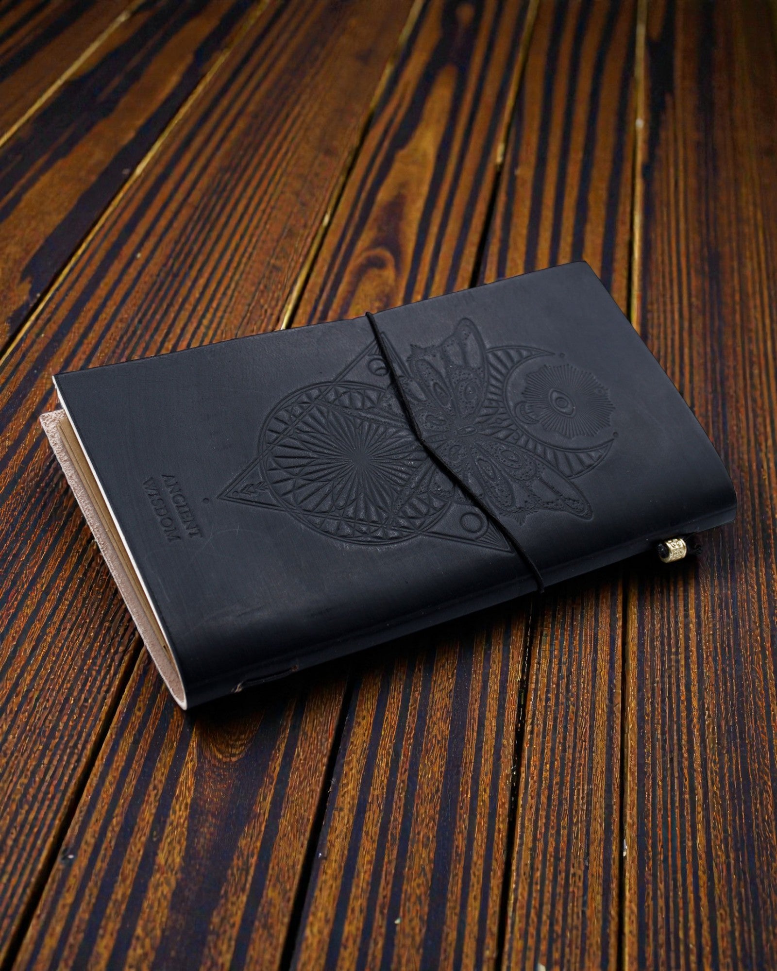 Handmade Leather Notebook Arcane Pages – My Book of Spells and Other Thoughts (80 pages)