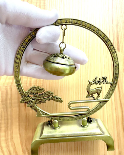 Elegant Metal Incense Holder "Great Calm" - personalization with engraving available