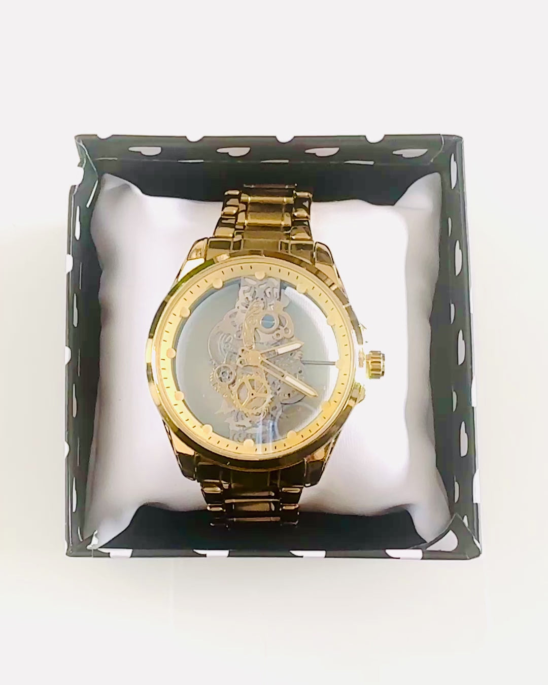 Men's Sports Watch with Double-Sided, Transparent Quartz Mechanism and Aluminum Bracelet – Ideal as a Gift. Personalization with Engraving