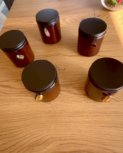 Intentional Candle Tiger Power – Confidence and Prosperity, 250 ml, option to personalize the lid for a gift