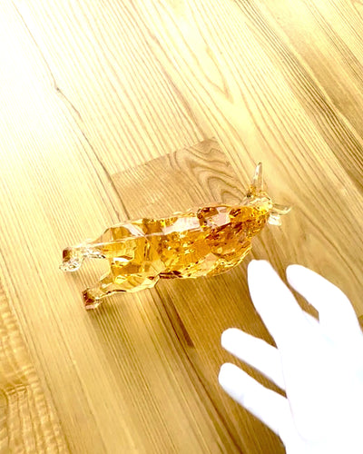 Statue "Złoty Byk" made of Resin, transparent design, customizable