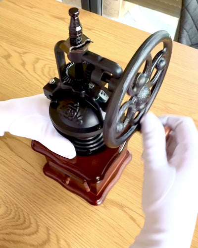 Retro coffee grinder "Vintage Café" 27 cm in height, with the option for personalization with engraving as a gift