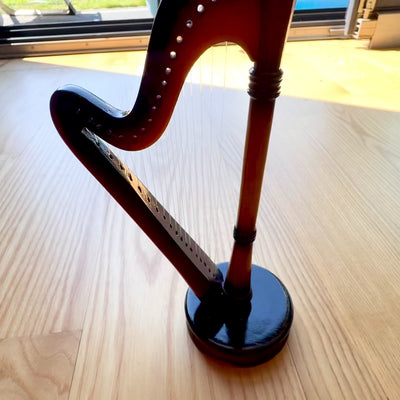 20 cm Mini Harp Decoration with Engraving Option