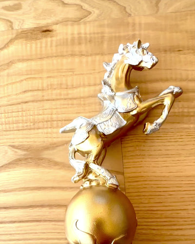 Elegant "Golden Steed" Statuette - with engraving option for a gift