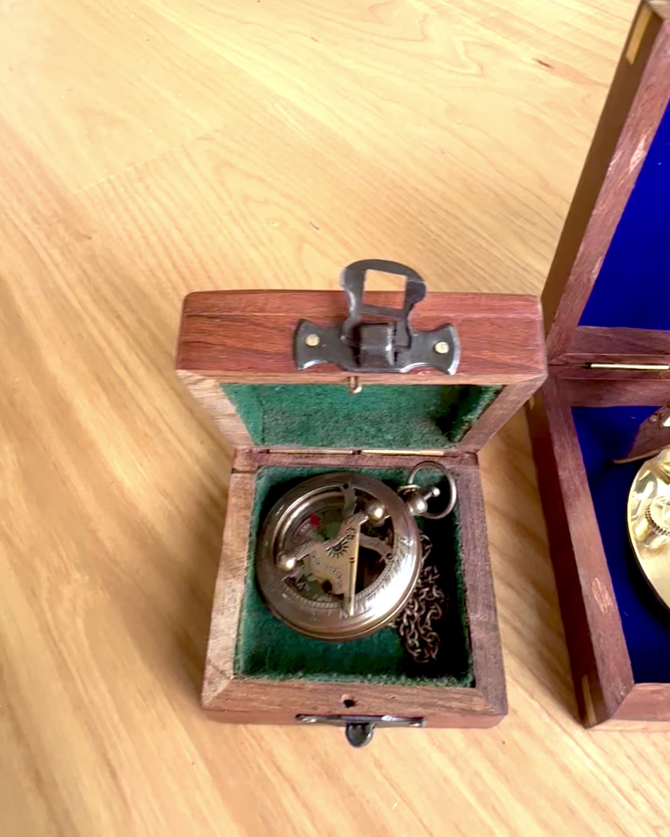 Large Wooden Box for Compass "Gilbert & Sons" with Engraving Option