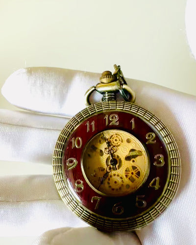 Pocket watch "Retro Elegance", customizable with engraving