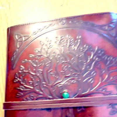 Large Leather Notebook Tree of Life – 20x16x2 cm