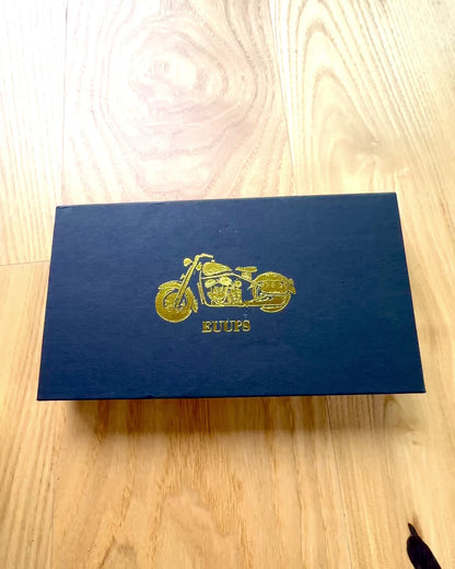 Motorcycle-shaped bottle opener - personalized engraving for a gift