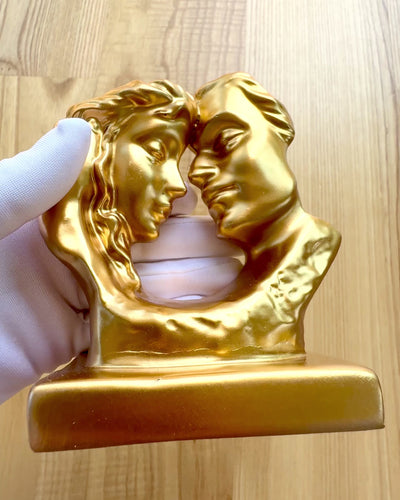"Golden Connection" Figurine - 13.5 cm in height, Decorative with Engraving Option