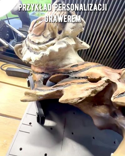 "Tiger King of the Jungle" Statuette with Engraving Option, 29 cm Tall Figurine, Gift Decoration