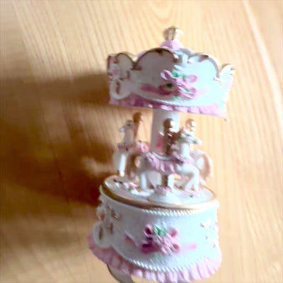 Pastel Carousel Music Box MP-333 with Engraving