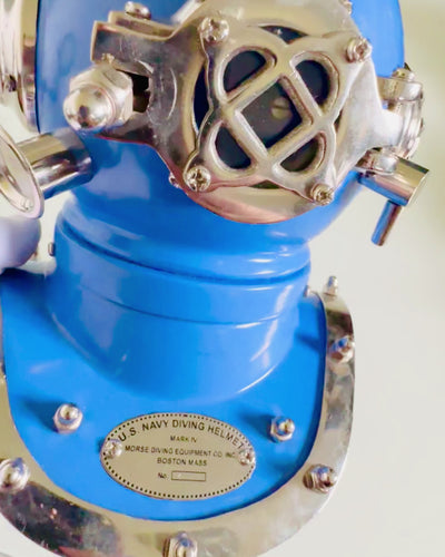 Deep Explorer's Helmet - Collector's Edition with Engraving Option, 35 cm, gift for firefighter or diver