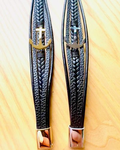 Men's Bracelet Anchor of Elegance with Engraving Option for Gift