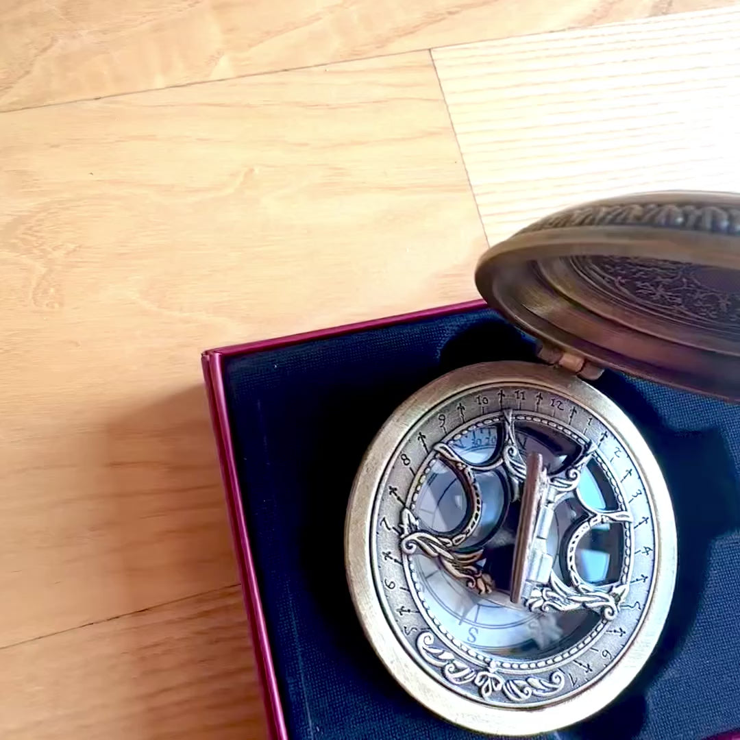Brass Urania Propitia Compass with Sundial