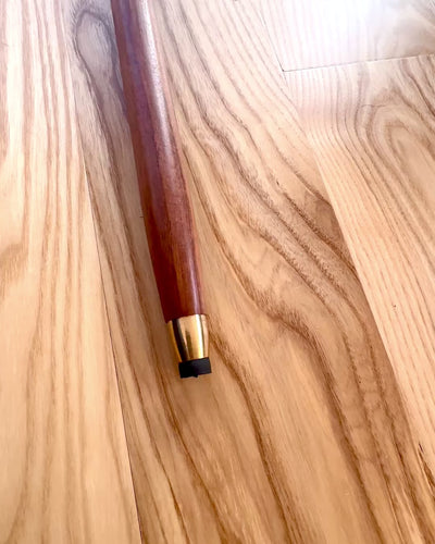 Walking cane "Diamond in bronze" - Wooden Handcrafted, engraving available