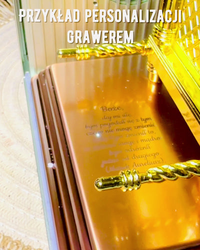 Majestic Miniature of the Ark of the Covenant in Golden Frame 11.2 x 5.8 x 7.3cm - Exclusive Ark, Decoration in Golden Edition