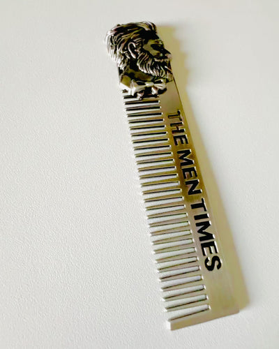 GroomMaster - Elegant Metal Comb with Engraving, personalized engraving
