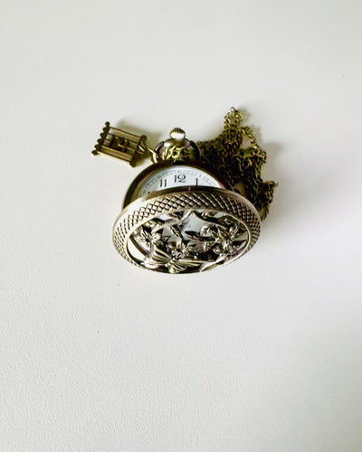 Pocket Watch "Butterfly Elegance" with Custom Engraving Option