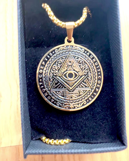 Amulet of Mysterious Power - Necklace with Engraving, 2 color variants to choose from