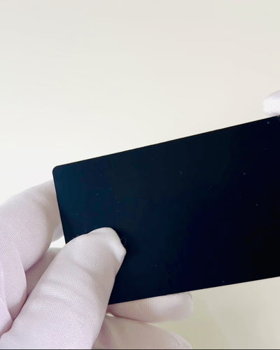 Exclusive Black Metal Business Card with Personalization Option – Ideal for a Gift