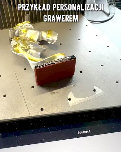 Figurine "Elegance in Stone" silver color - Decorative with Engraving Option, 2 dimensions to choose from