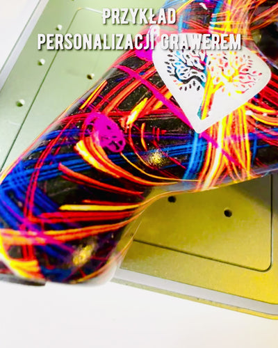 Kaleidoscope Heart – Handcrafted Resin Ornament with Engraving Option