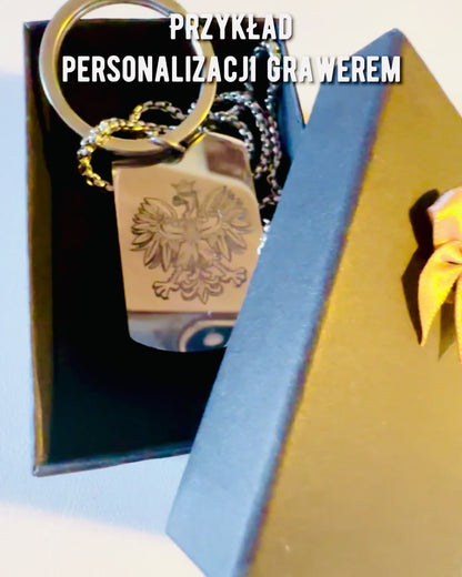 Military ID Tag "Dog Tag" in Stainless Steel – Personalized Engraving