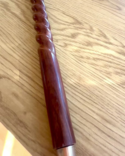 Walking Cane - VIKING with a head in the form of a battle hammer, personalization with engraving possible as a gift