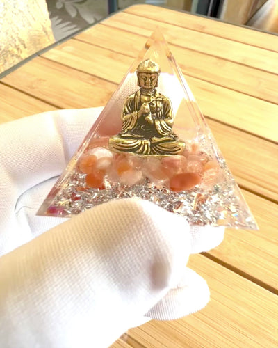"Meditation of Peace" Energy Pyramid with Gemstones