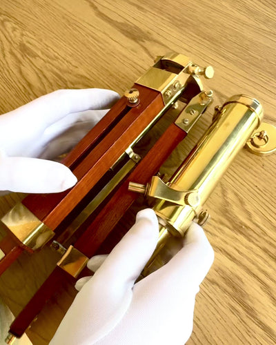 Celestial Telescope on Wooden Stand 41 cm, personalization with engraving available as a gift