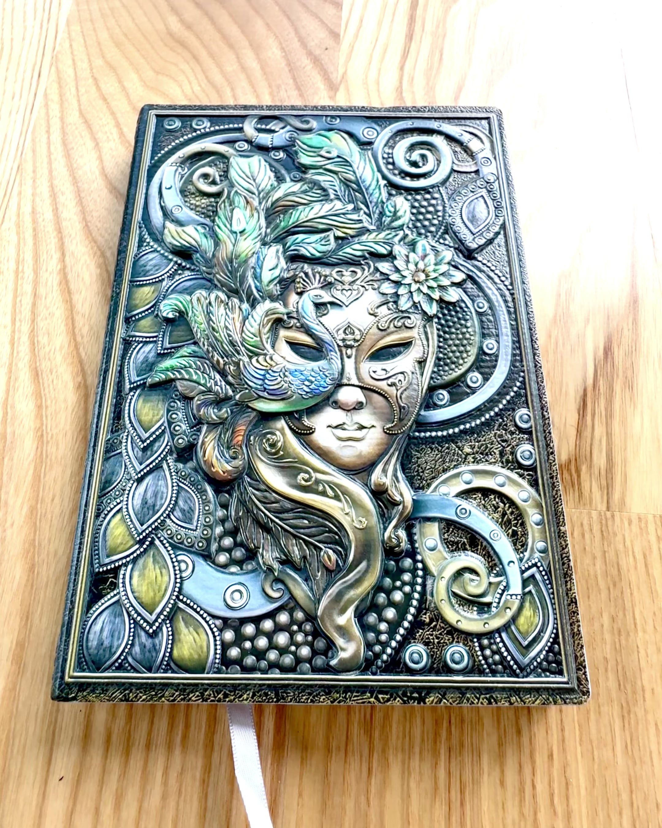 Artistic Notebook, "Masquerade" – A5, Personalization with Engraving for a Gift