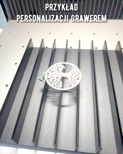 Stainless Steel "Tree of Life" Necklace - personalized engraving, 2 color variants