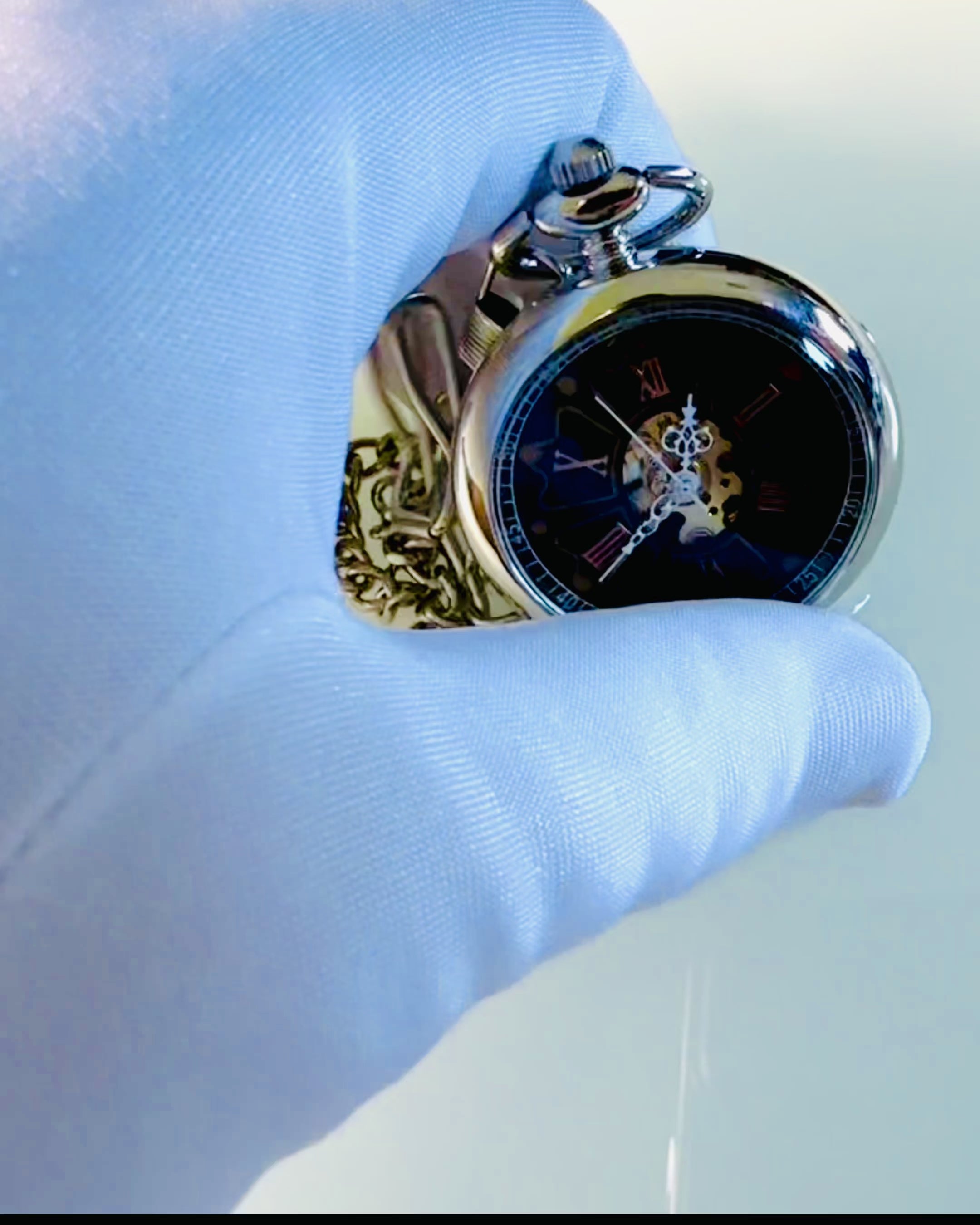 Vintage Style Pocket Watch with Engraving Option