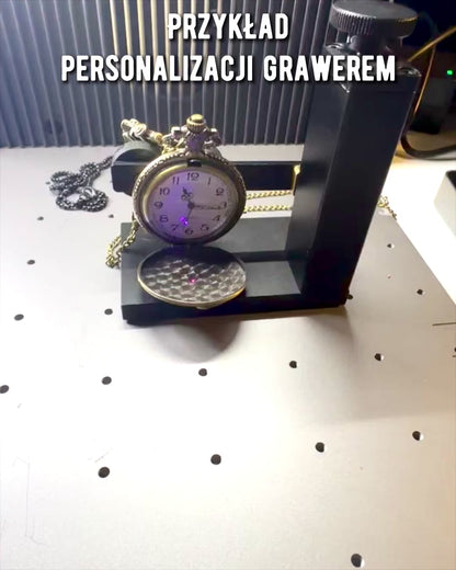 Pocket watch "Time Locomotive" with engraving, as a gift, train motif