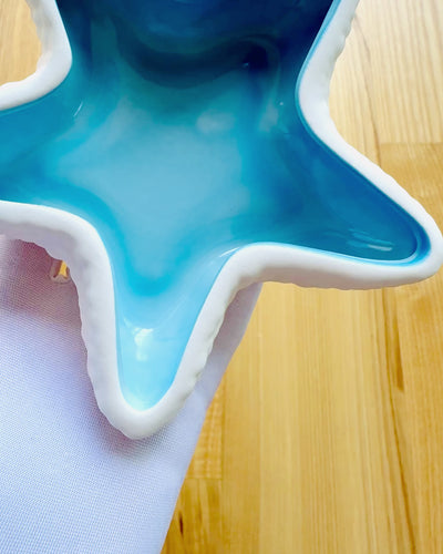 Ceramic Bowl "Starry Glow" - 14 cm wide - for gift, engraving personalization