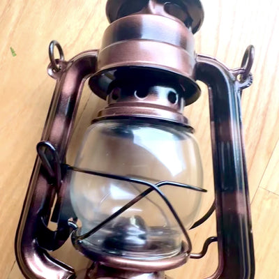 Stylish Retro Nautical Kerosene Lamp DT245F with customizable engraving, perfect as a gift, made of glass and metal, height 19 cm, maritime design