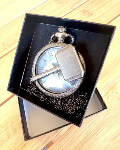 Time Hammer - Pocket Watch, customizable with engraving for a gift