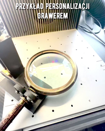 Brass Magnifying Glass Navigator 1941 with Leather Case – Handcrafted, Premium, personalization option for a gift