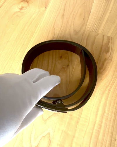 Men's Black Belt with Automatic Buckle Cabor Kunkel, personalization with engraving available for gift