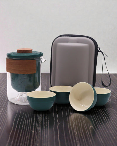 Mountain Expedition – Travel Tea Set with 4 Cups