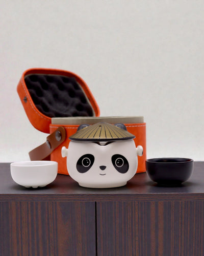 Panda – Travel Tea Set with Lid and 2 Cups