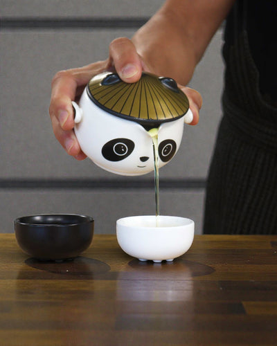 Panda – Travel Tea Set with Lid and 2 Cups
