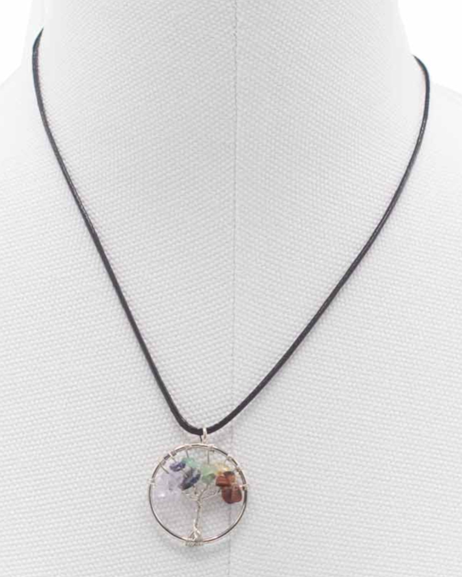 Tree of Life Necklace Chakra Balance – Natural Stones