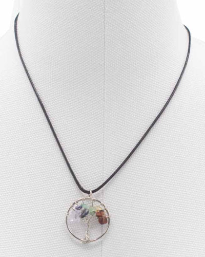 Tree of Life Necklace Chakra Balance – Natural Stones