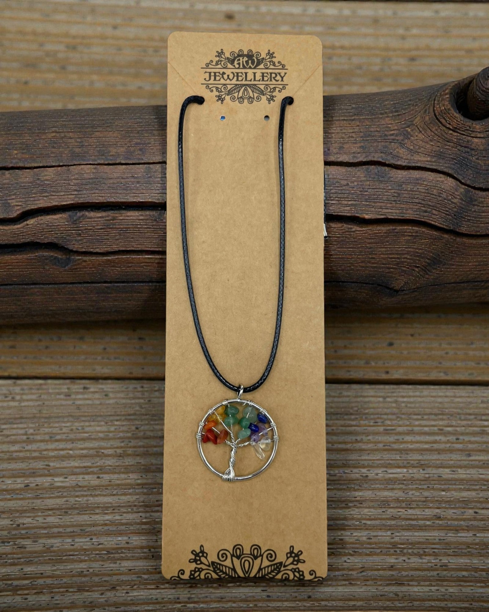 Tree of Life Necklace Chakra Balance – Natural Stones