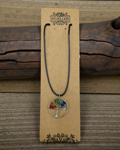Tree of Life Necklace Chakra Balance – Natural Stones