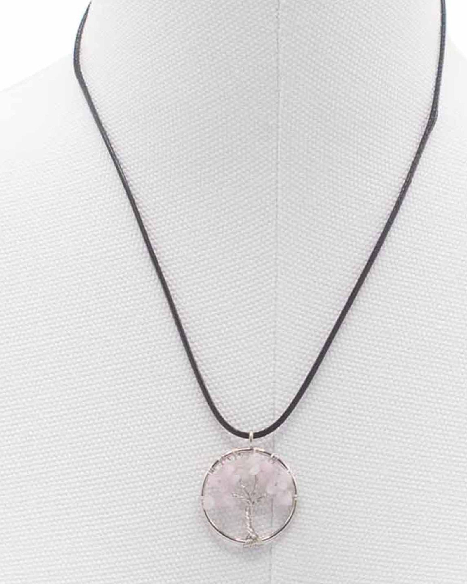 Tree of Life Necklace Love and Gentleness – Rose Quartz